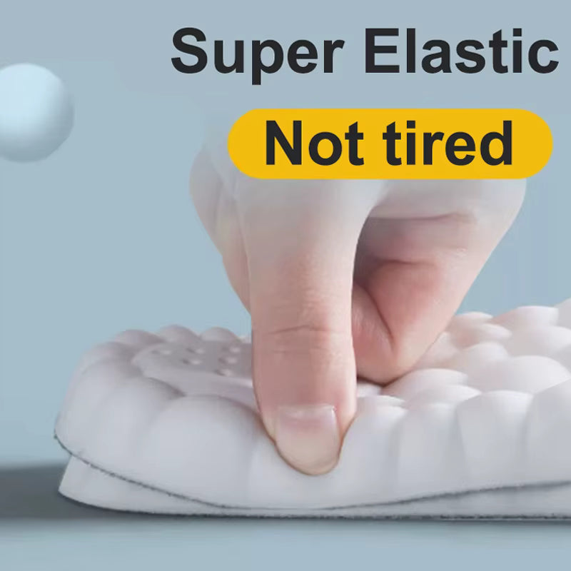 High Elasticity Latex Sport Insoles Soft Shoe Pads Arch Support Orthotic Insoles Breathable Deodorant Insole.