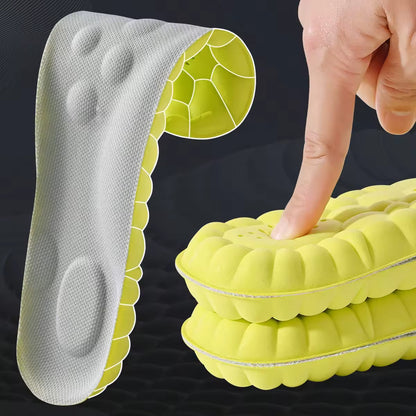 High Elasticity Latex Sport Insoles Soft Shoe Pads Arch Support Orthotic Insoles Breathable Deodorant Insole.