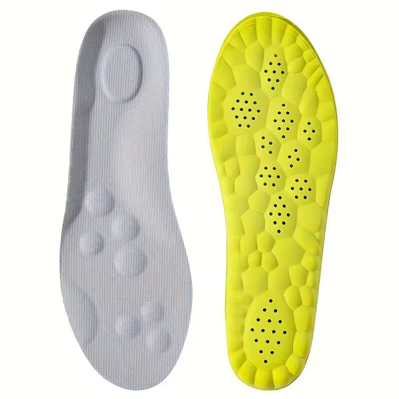 High Elasticity Latex Sport Insoles Soft Shoe Pads Arch Support Orthotic Insoles Breathable Deodorant Insole.